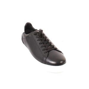 Roberto Serpentini 3277 Black Leather Lace-Up Sneakers Shoes